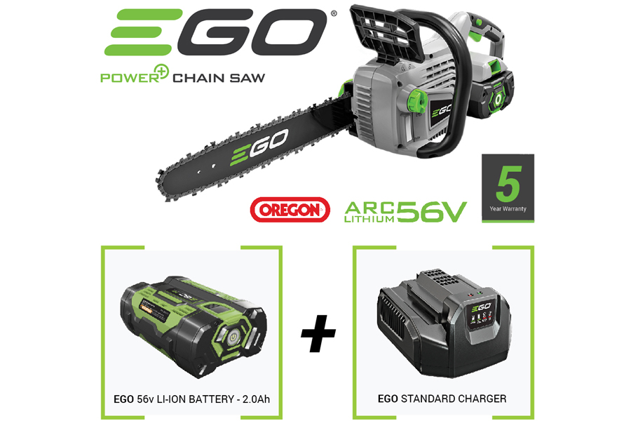 EGO Power+ CS1400E 56V Lithium-Ion Cordless Chainsaw Bundle (with...