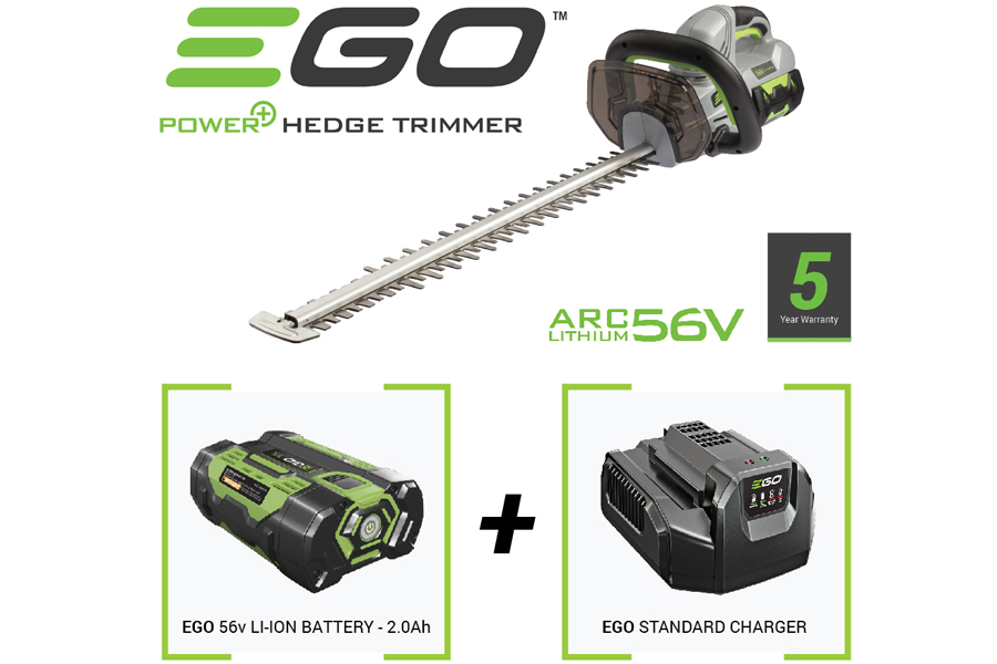 EGO Power+ HT2400E 56V Lithium-Ion Cordless Hedge Trimmer Bundle...
