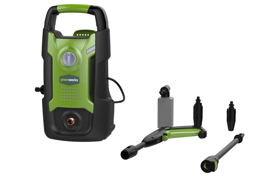 GreenWorks G1 Portable Electric Pressure Washer 1300W 100Bar
