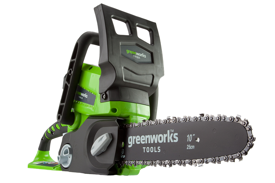 GreenWorks G24CSK2 24V Cordless Chainsaw (with 2Ah Battery and...