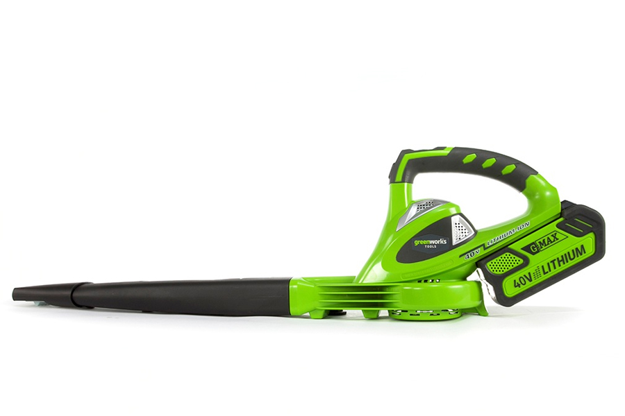 GreenWorks G40BLK2 G-MAX 40V Cordless Blower (with 2Ah Battery and...