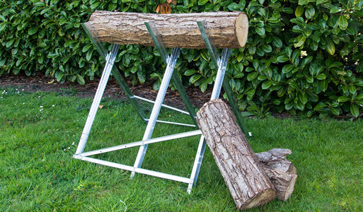 The Handy Log Saw Horses & Saw Bench