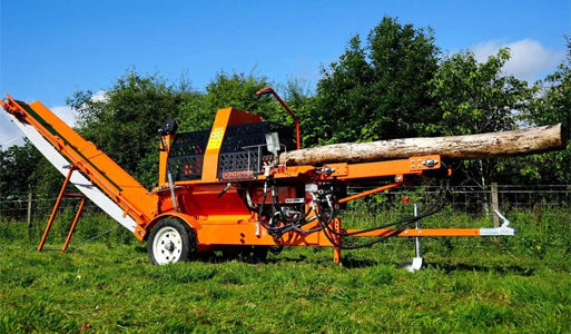Tractor-Mounted Log Splitters