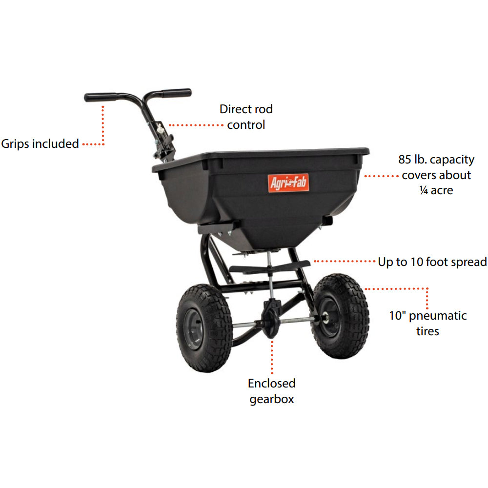 Agri-Fab 45-0532 39kg Professional Push-Type Broadcast Spreader