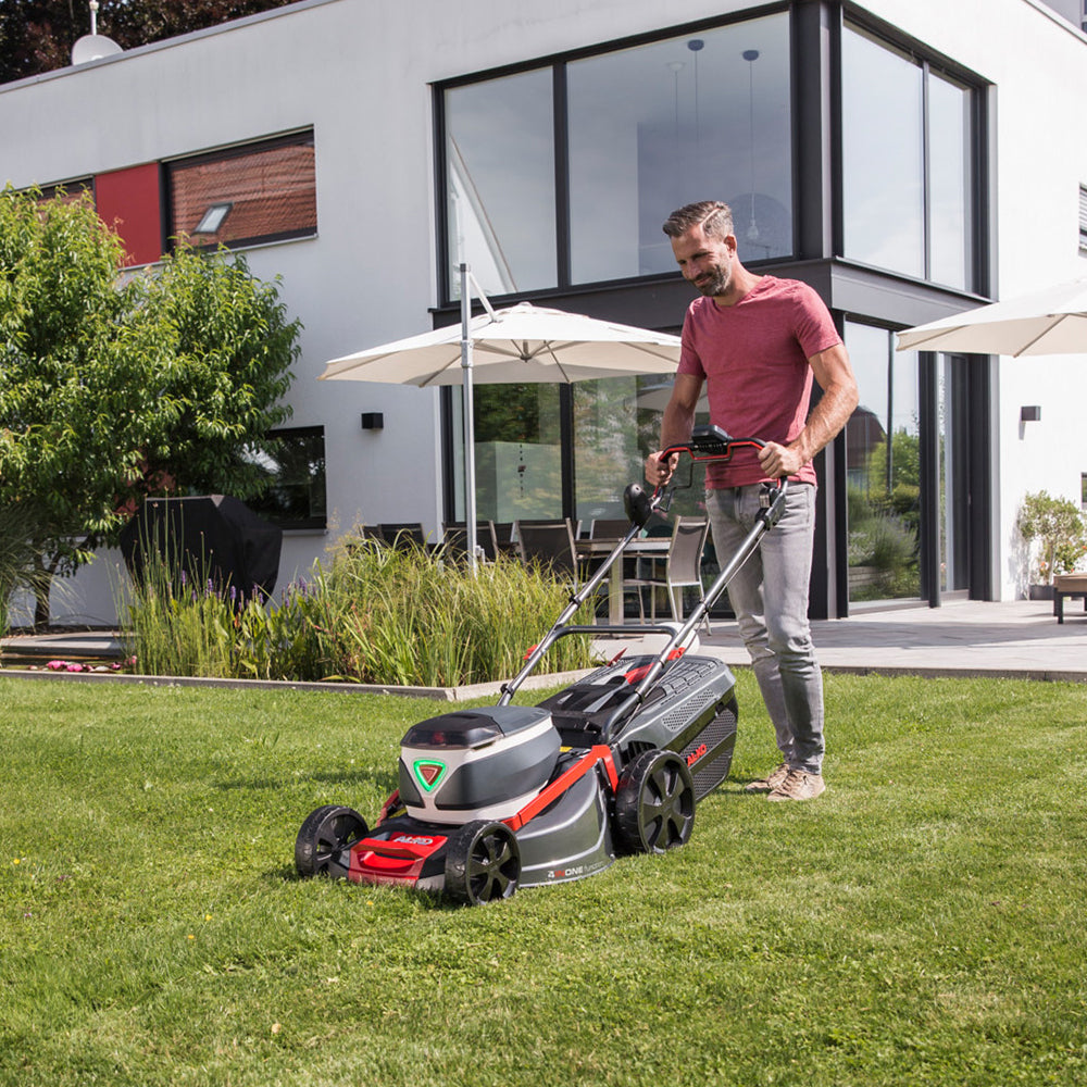AL-KO 36V 512 Li VS-W Premium 4-in-1 Variable Speed Cordless Lawn Mower (with 2 x 5Ah Batteries & Fast Charger)