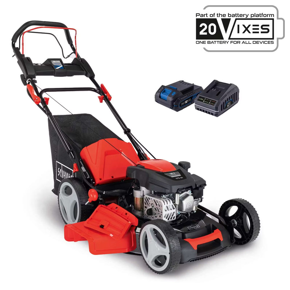 Scheppach MS173-51E 4-in-1 Self-Propelled Petrol Lawn Mower [Electric Start]