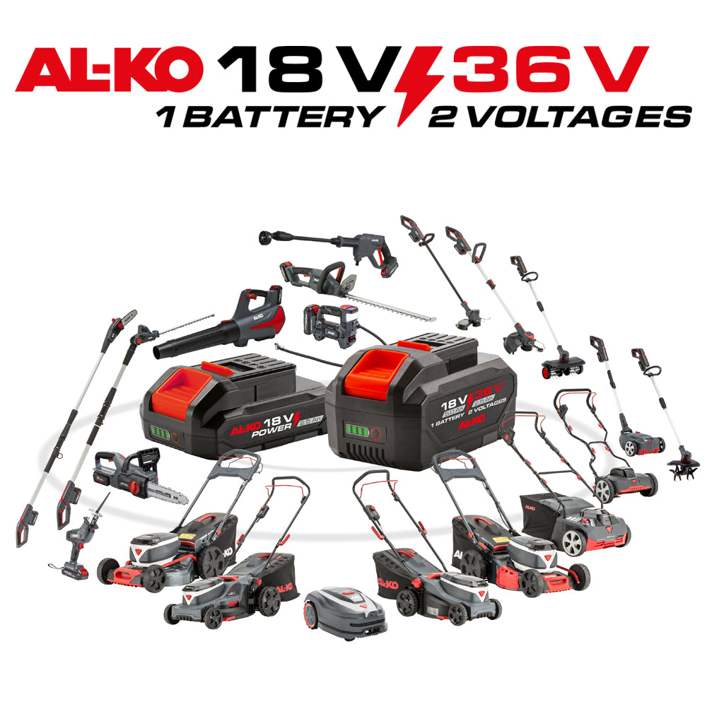 AL-KO Comfort 18V/36V ARD 1835 Cordless Lawn Raker (with 2Ah Battery & 1A Charger)