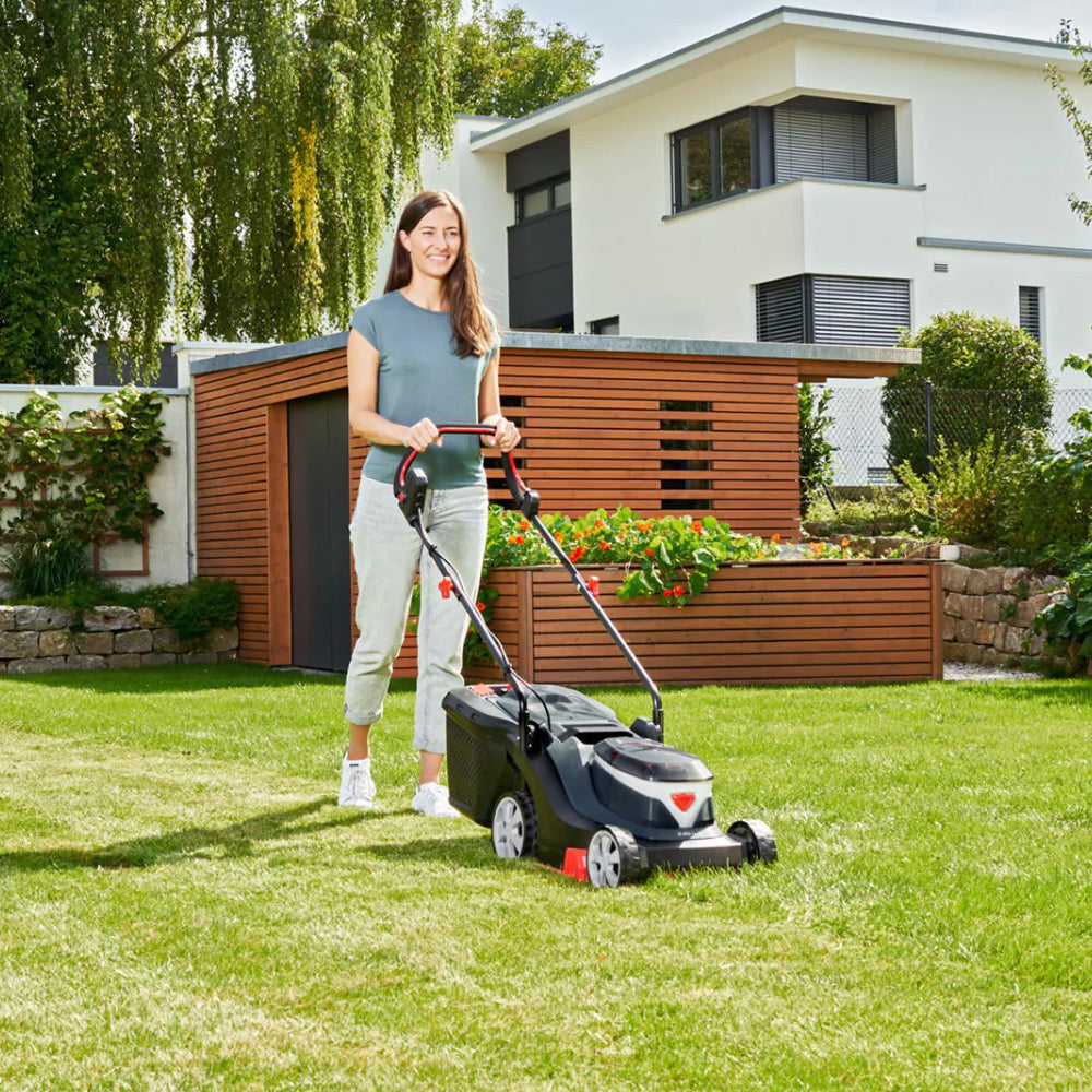 AL-KO 3.22 Li R Easy 18V Bosch Home & Garden Compatible Push Cordless Lawn Mower (with 2 x 2.5Ah Batteries & Standard Charger)