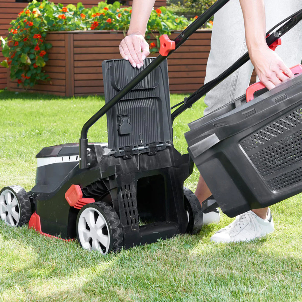 AL-KO 3.22 Li R Easy 18V Bosch Home & Garden Compatible Push Cordless Lawn Mower (with 2 x 2.5Ah Batteries & Standard Charger)