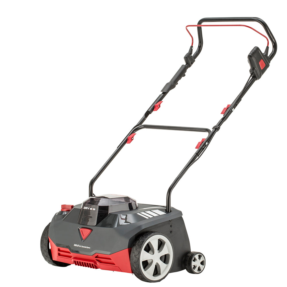 AL-KO Comfort 18V/36V 38.6 Li Combi Care Cordless Lawn Scarifier (with 2 x 5.0Ah/2.5Ah Batteries & Double Fast Charger