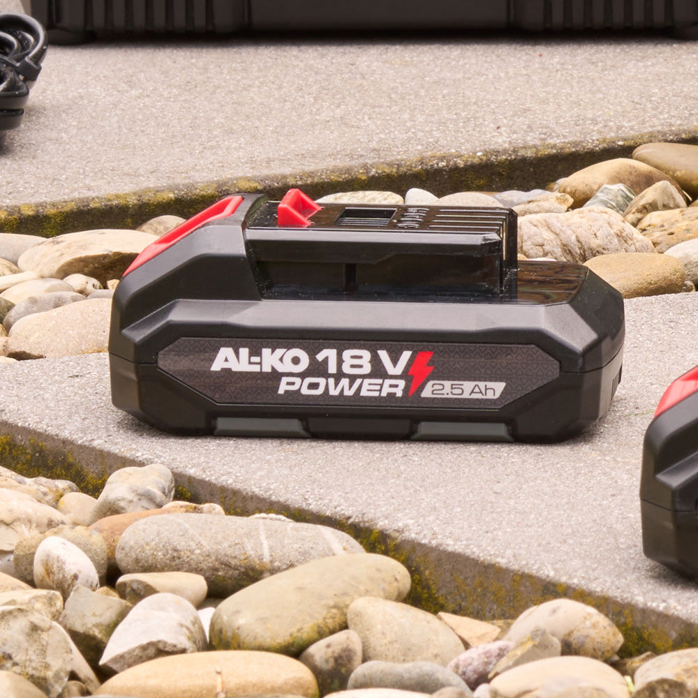 AL-KO 18V B50.6 Li 2.5Ah Battery & C40.6 Li Battery Charger Power Starter Set