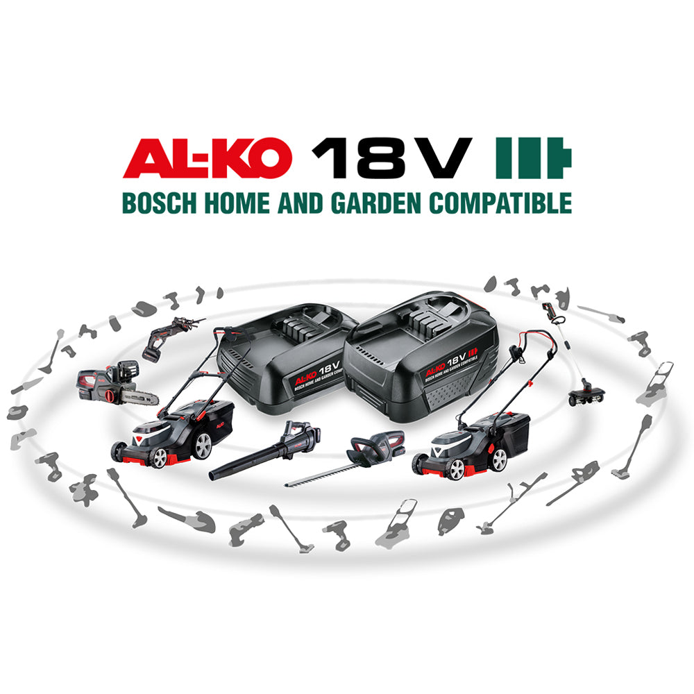 AL-KO CSM 1815 18V Bosch Home & Garden Compatible Cordless Pruning Chainsaw (with 2.5Ah Battery & Charger)