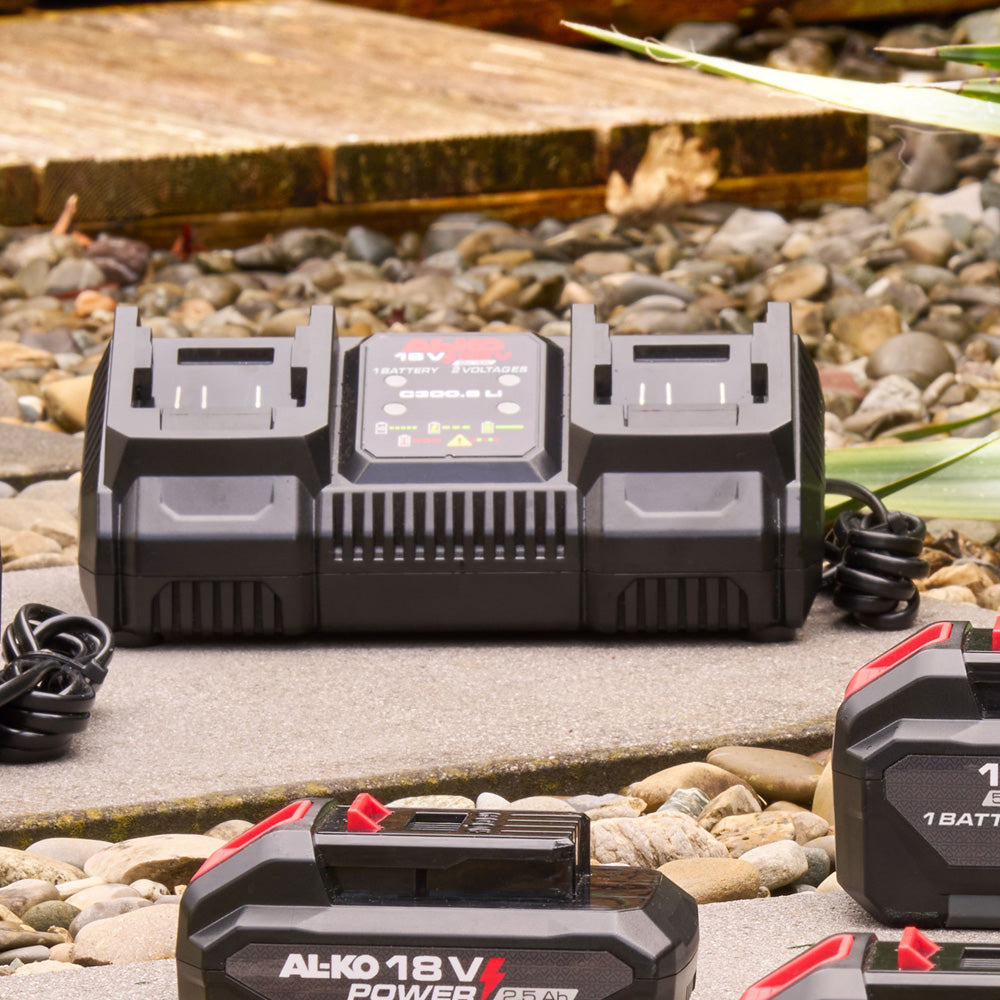 AL-KO 18V/36V C300.6 Li 2X4A Double Fast Battery Charger