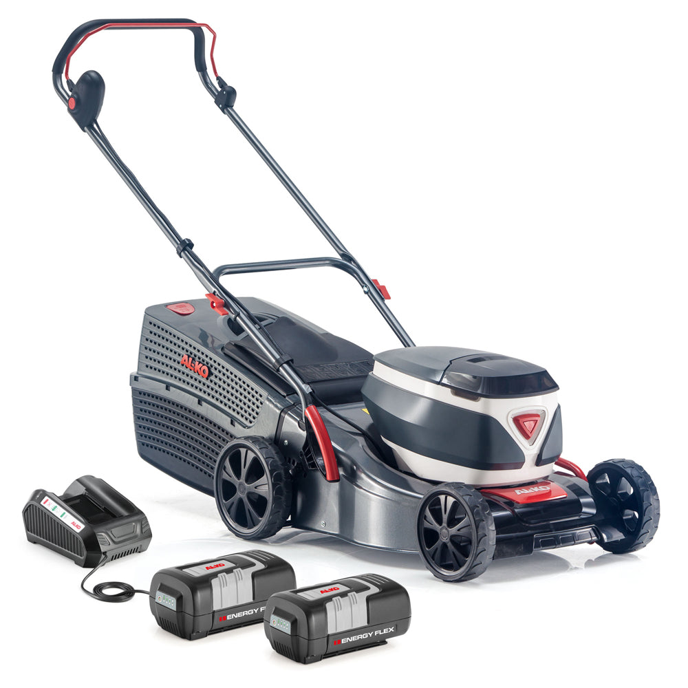 AL-KO 36V 42.2 Li Comfort Push Cordless Lawn Mower (with 2 x 4Ah Batteries & Fast Charger)