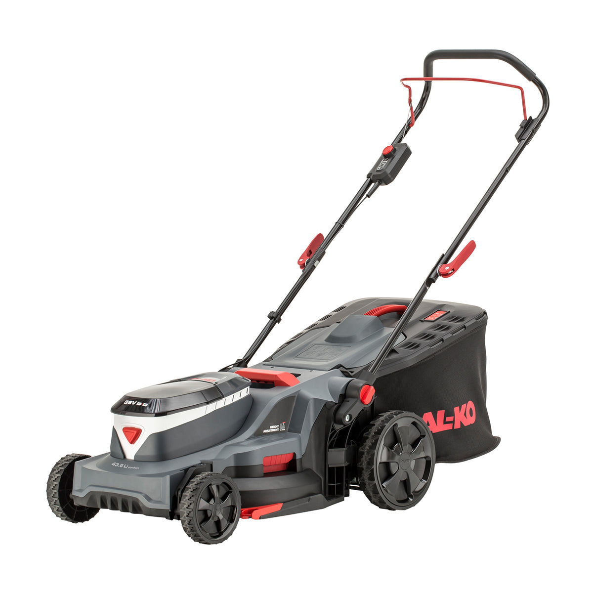 AL-KO Comfort 18V/36V 43.6 Li 3-in-1 Cordless Push Lawn Mower (with 2 x 5Ah Batteries & Dual 4A Charger)