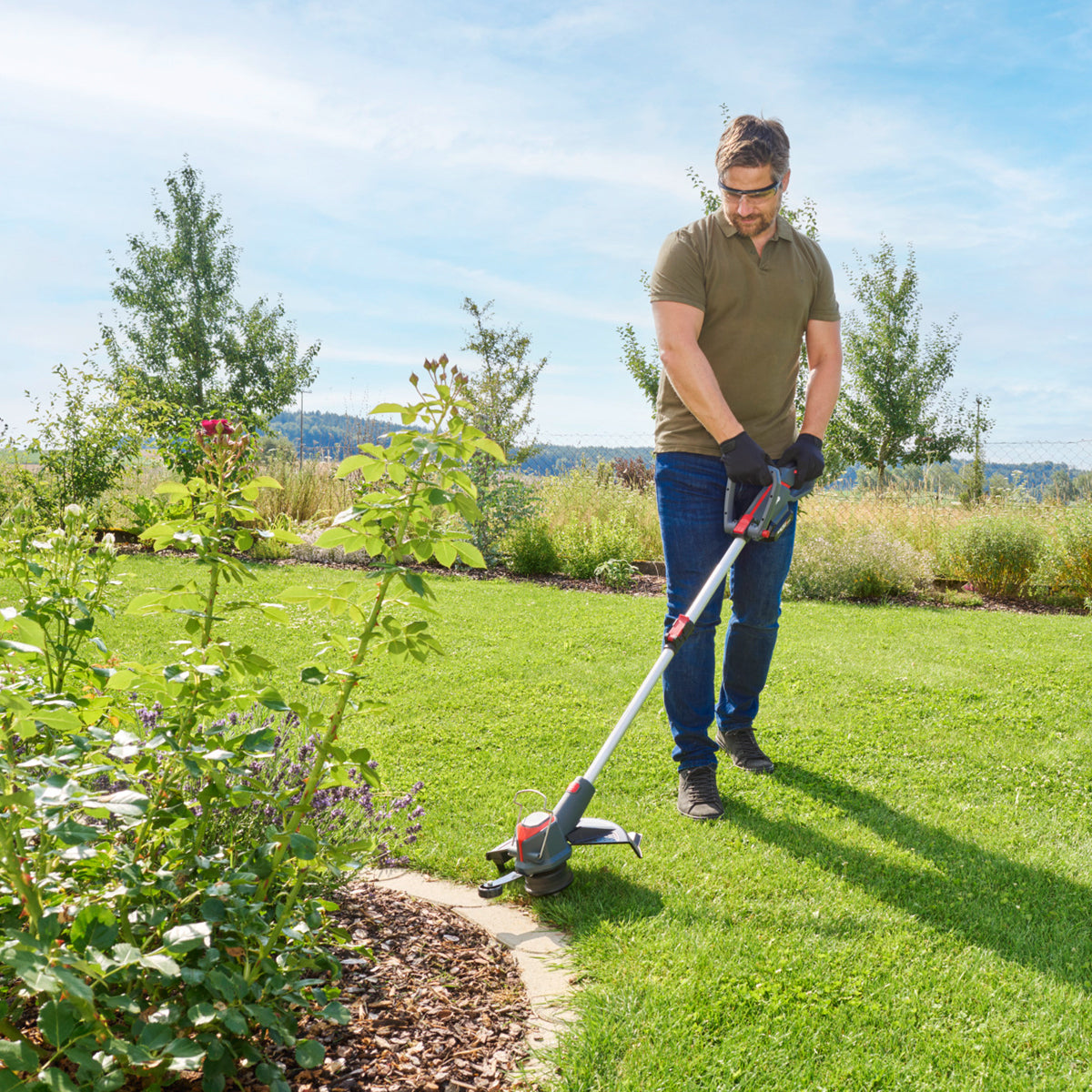 AL-KO Premium 18V/36V GTD 1833 Greenline Cordless Grass Trimmer / Lawn Edger (Bare Tool)