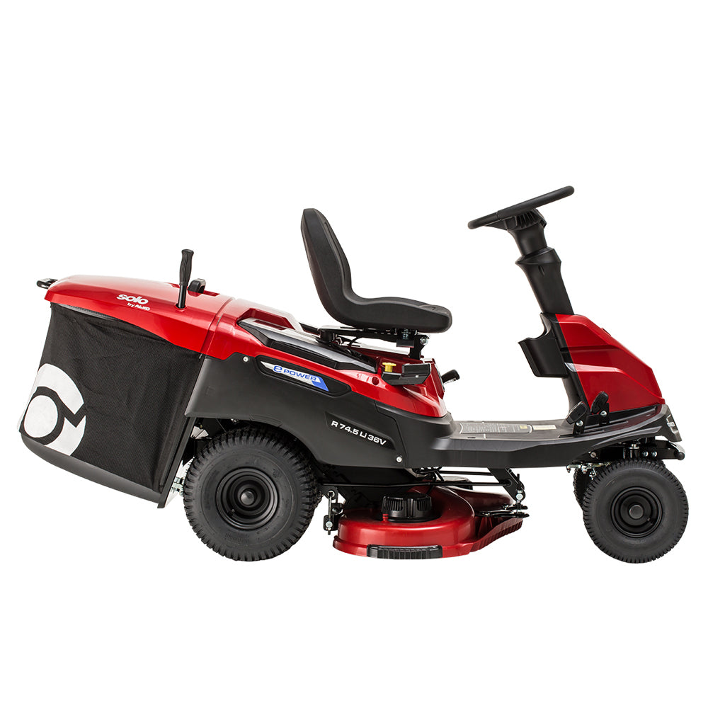 solo by AL-KO R 74.5 Li Premium 36V Battery Rear Collect Ride-On Lawn Mower