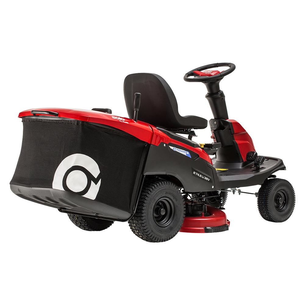 solo by AL-KO R 74.5 Li Premium 36V Battery Rear Collect Ride-On Lawn Mower