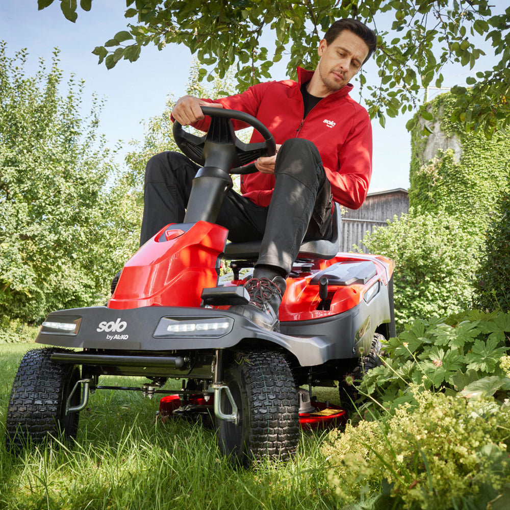 solo by AL-KO R 74.5 Li Premium 36V Battery Rear Collect Ride-On Lawn Mower