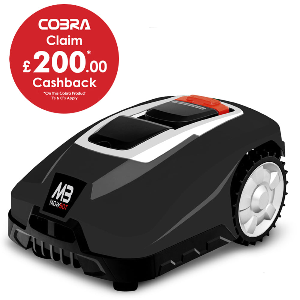 Cobra Mowbot 1200 Robotic Lawn Mower - Black (1200m²)