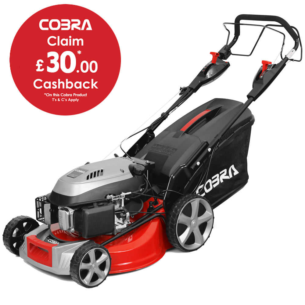 Cobra MX484SPCE 4-in-1 4-Speed Self-Propelled Petrol Lawn Mower (Electric Start)