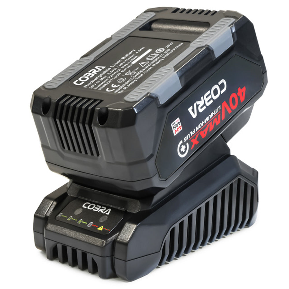 Cobra GT35040VX MAX+ Lithium-Ion Cordless Grass Trimmer (with 4Ah Battery & Standard Charger)