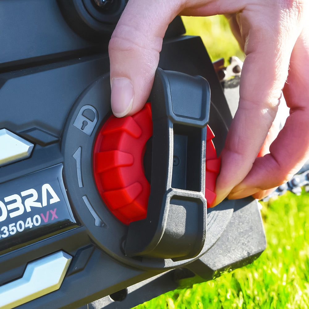 Cobra CS35040VX 35cm 40V MAX+ Lithium-Ion Cordless Chainsaw (with 4Ah Battery & Charger)