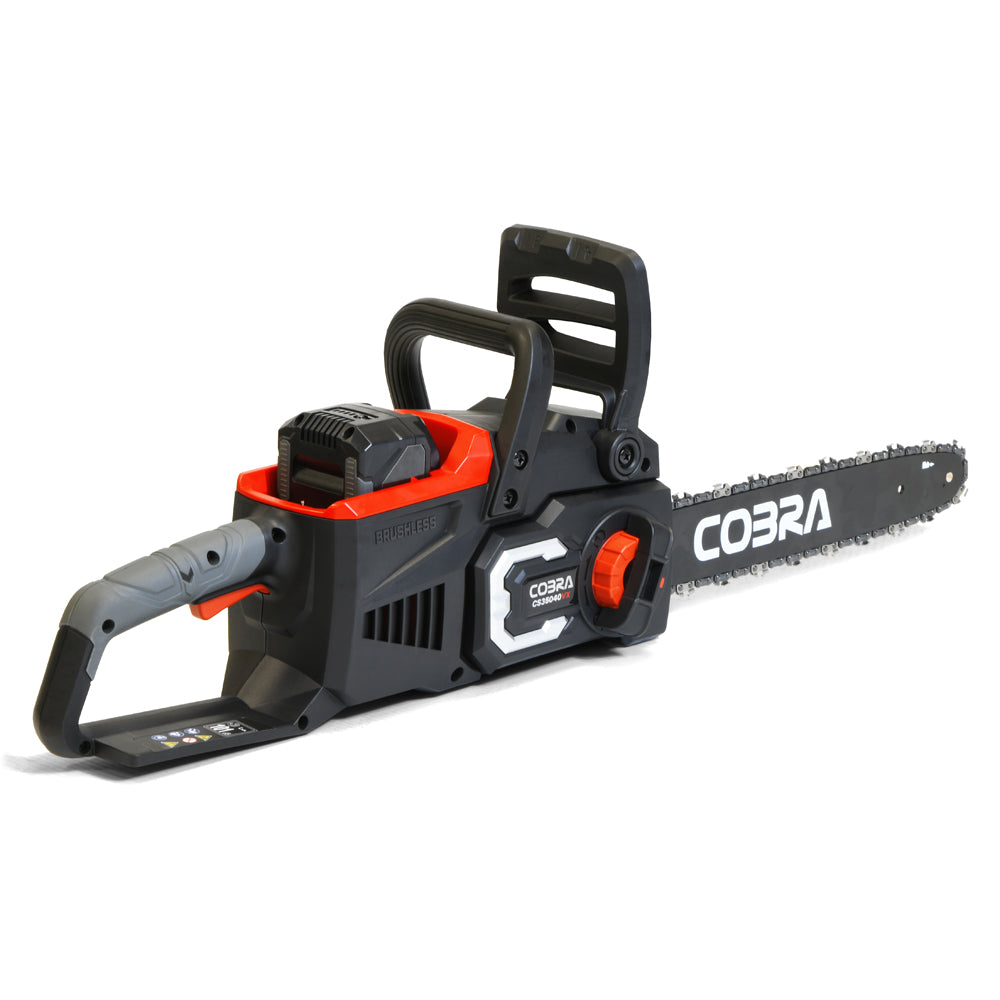 Cobra CS35040VX 35cm 40V MAX+ Lithium-Ion Cordless Chainsaw (with 4Ah Battery & Charger)
