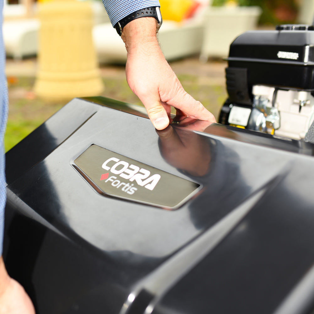 Cobra Fortis 17B 43cm/17" Self-Propelled Petrol Cylinder Lawn Mower