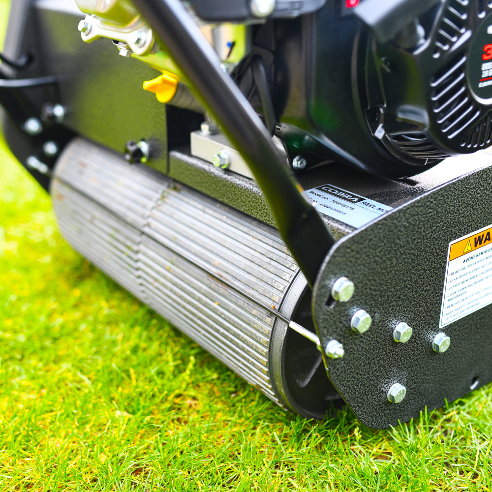 Cobra Fortis 17B 43cm/17" Self-Propelled Petrol Cylinder Lawn Mower