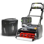 Cobra Fortis 17E 43cm/17" Battery-Powered Cylinder Lawn Mower (with 2 x EGO 5Ah 56V Batteries & Charger)