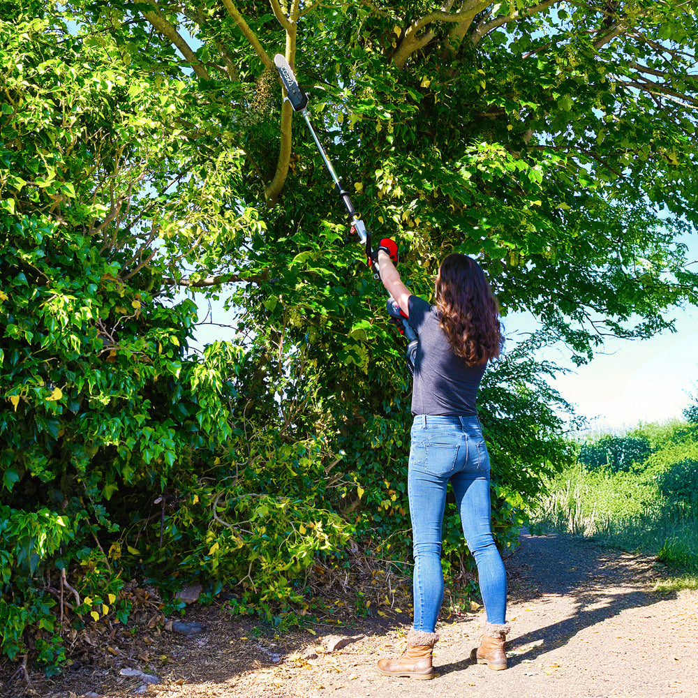 Cobra MT40VX 40V MAX+ Lithium-Ion Cordless Multi Tool Power Unit + Pole Saw & Hedge Trimmer Heads (with 4Ah Battery & Standard Charger)