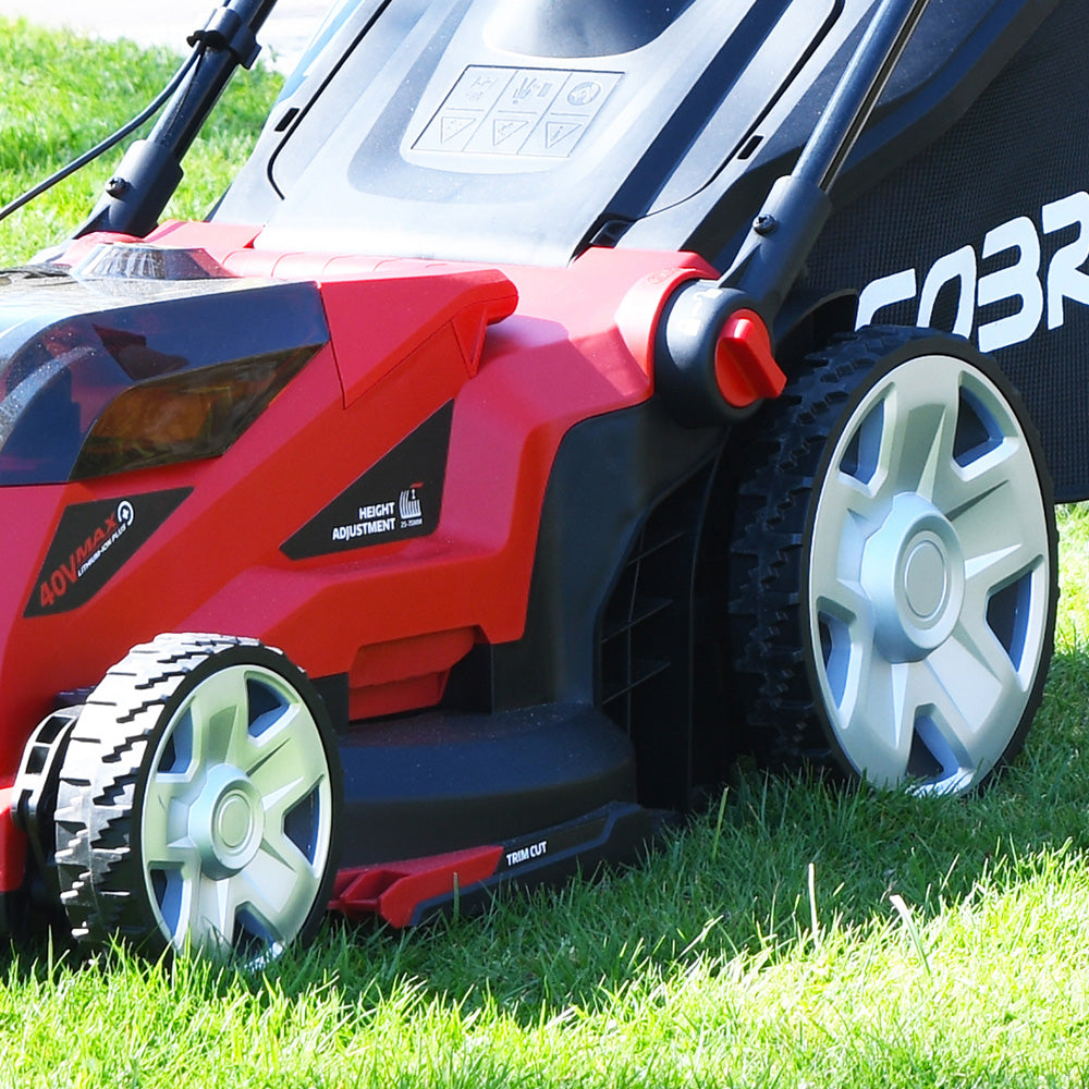 Cobra MX3840VX 38cm 40V MAX+ Lithium-Ion Push Cordless Lawn Mower (with 4Ah Battery & Standard Charger)