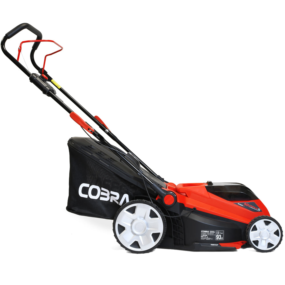 Cobra MX3840VX 38cm 40V MAX+ Lithium-Ion Push Cordless Lawn Mower (with 4Ah Battery & Standard Charger)