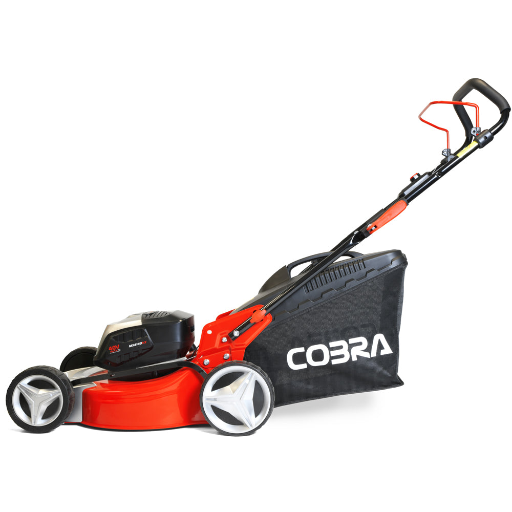 Cobra MX4140VX 41cm 40V MAX+ Lithium-Ion Push Cordless Lawn Mower (with 4Ah Battery & Charger)