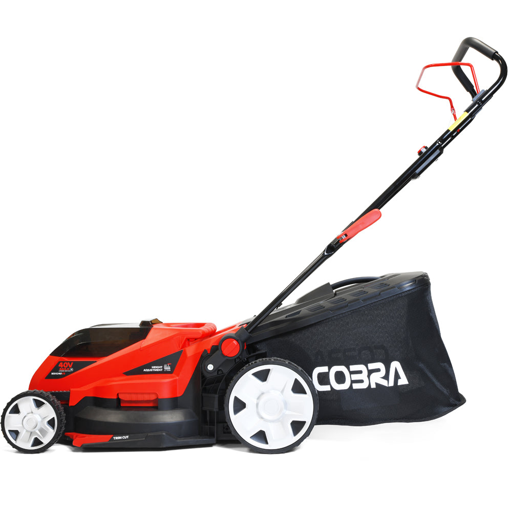 Cobra MX4340VX 43cm 40V MAX+ Lithium-Ion Push Cordless Lawn Mower (with 4Ah Battery & Charger)