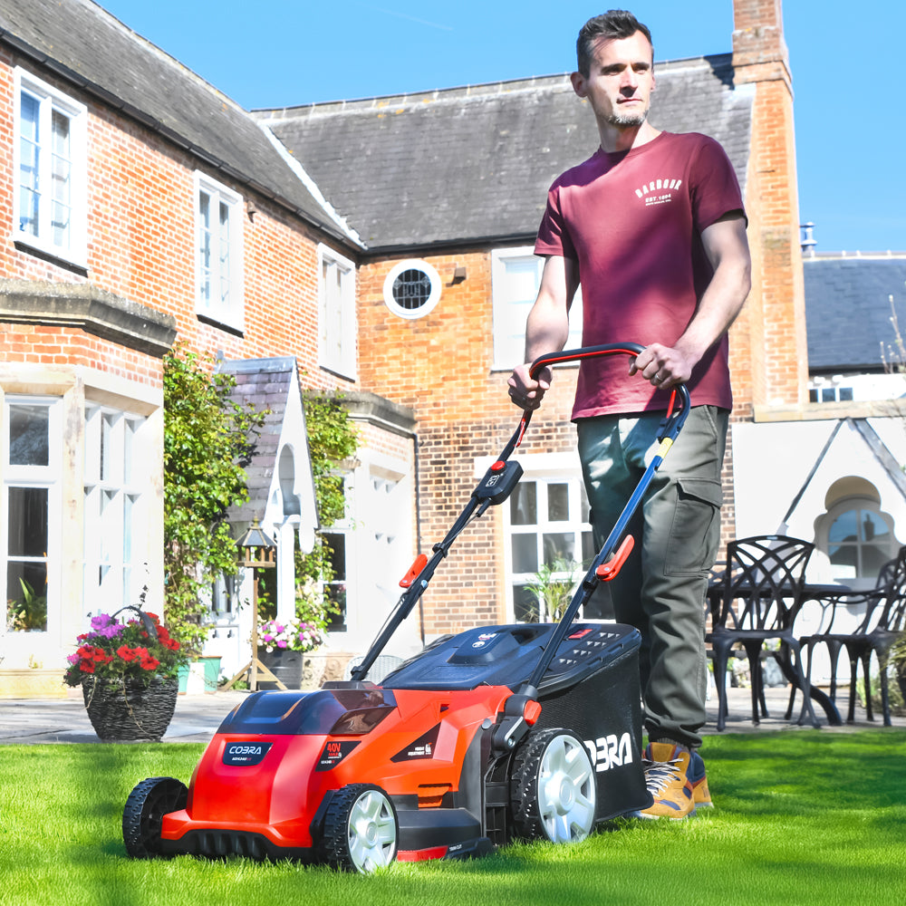 Cobra MX4340VX 43cm 40V MAX+ Lithium-Ion Push Cordless Lawn Mower (with 4Ah Battery & Charger)