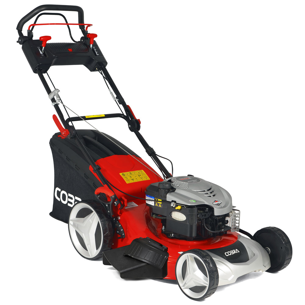 Cobra MX514SPB Premium 4-in-1 4-Speed Self-Propelled Petrol Lawn Mower