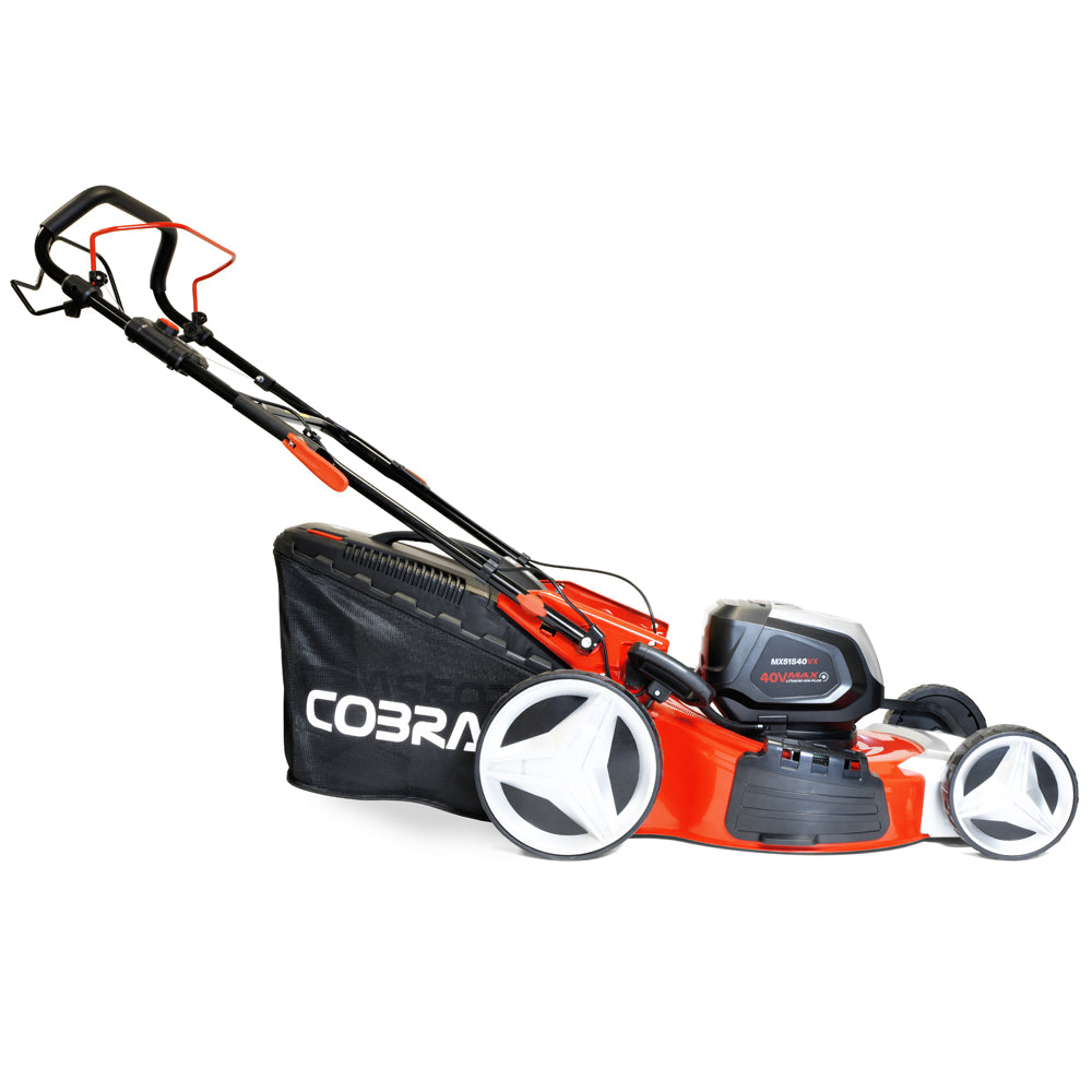 Cobra MX51S40VX 40V MAX+ 3-in-1 Self-Propelled Cordless Lawn Mower (with 2 x 40V 4Ah Batteries & Standard Charger)