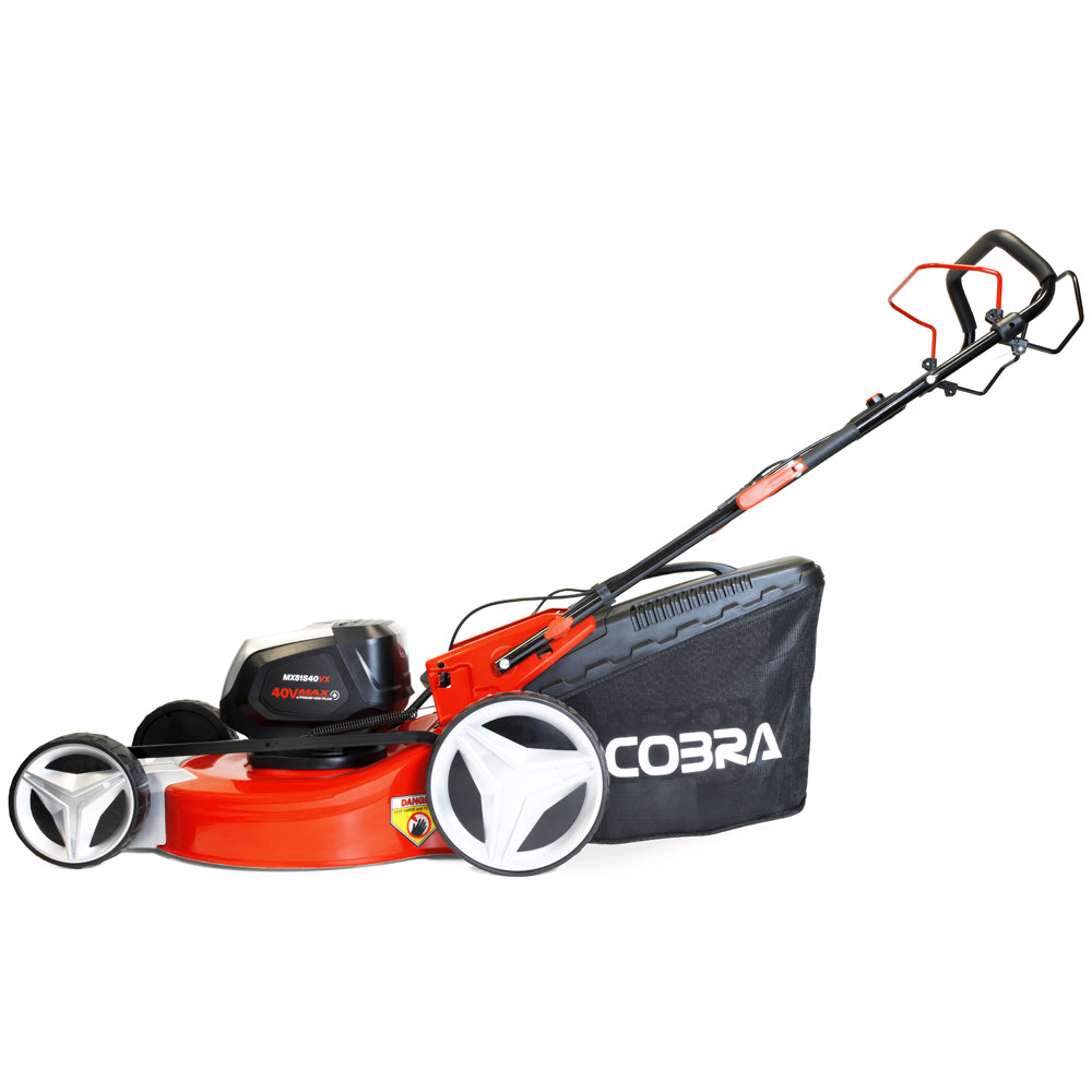 Cobra MX51S40VX 40V MAX+ 3-in-1 Self-Propelled Cordless Lawn Mower (with 2 x 40V 4Ah Batteries & Standard Charger)