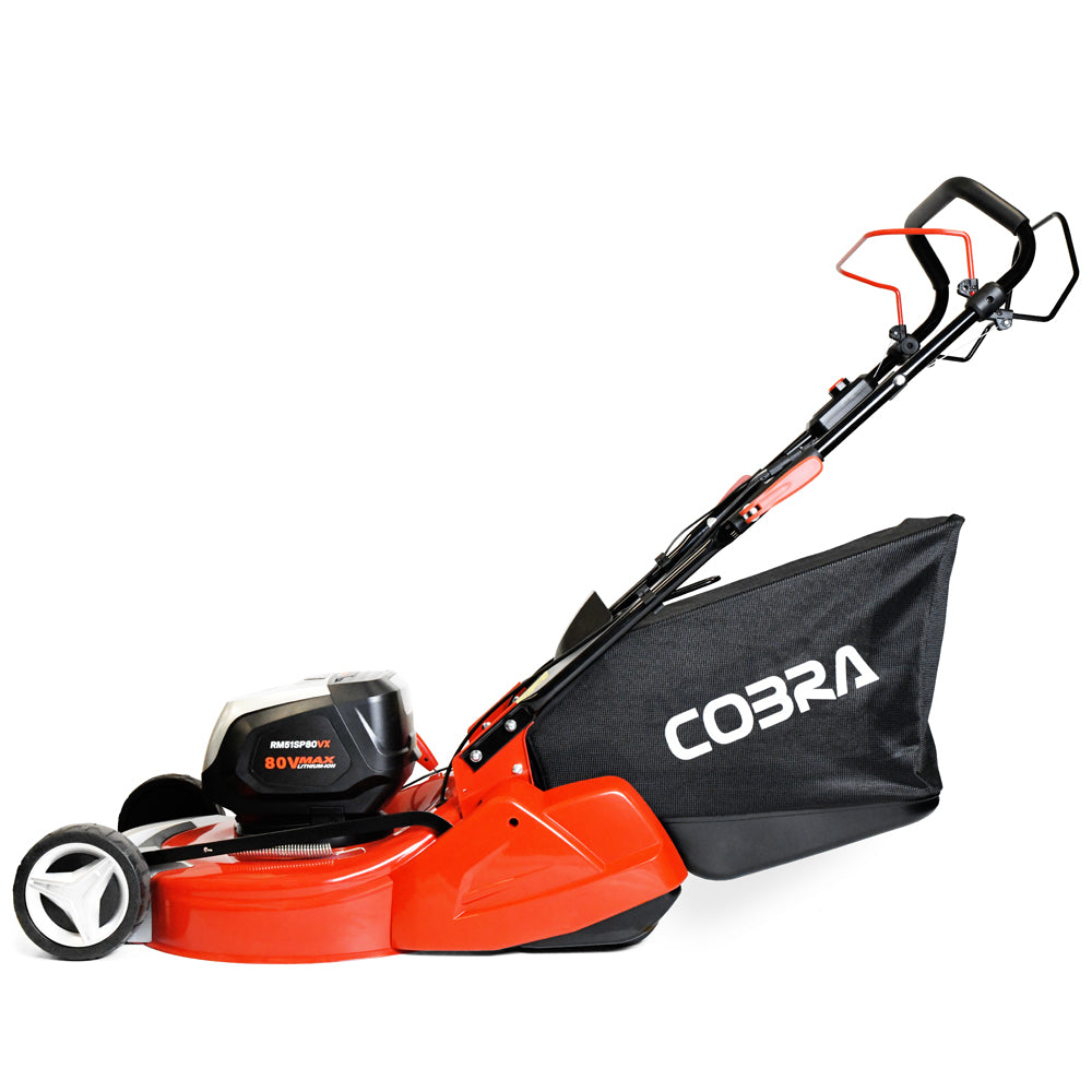 Cobra RM51SP80VX Twin 40V MAX+ Self-Propelled Rear Roller Cordless Lawn Mower (with 2 x 40V 4Ah Batteries & 2 x Fast Chargers)