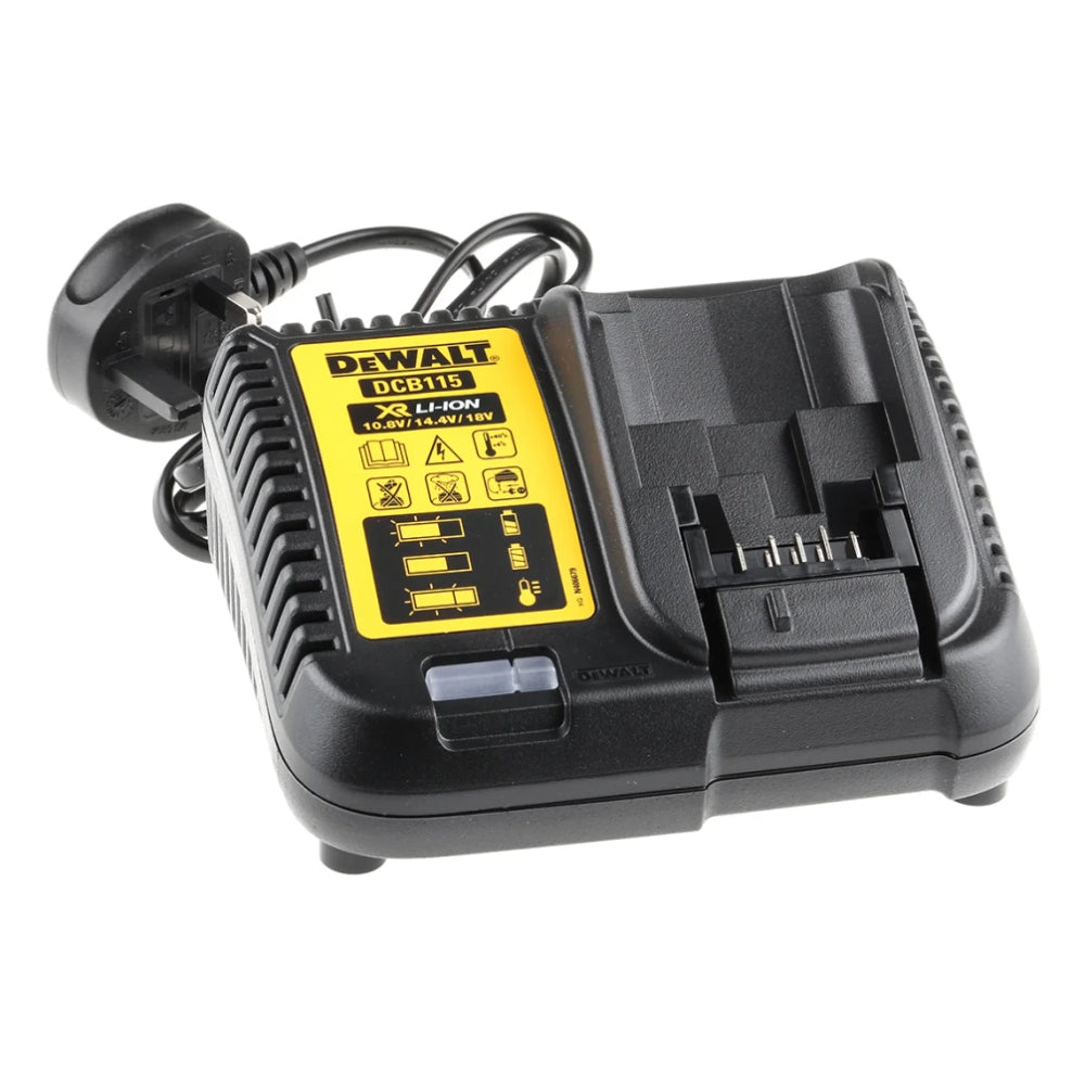 DeWalt DCB115-GB Multi-Voltage 4Ah Battery Charger  for 10.8V, 14.4V & 18V XR Batteries