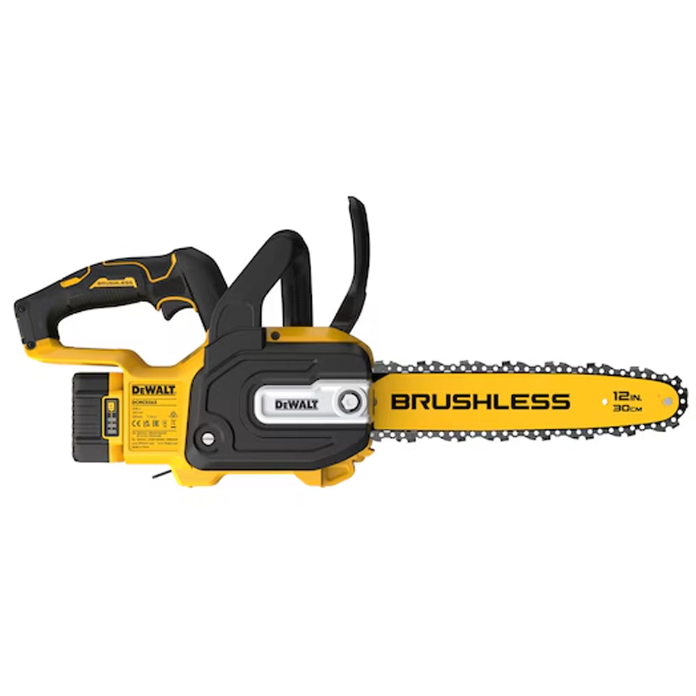 DeWalt DCMCS565P1-GB 18V XR 30cm Cordless Chainsaw (with 5Ah Battery & 4A Charger)