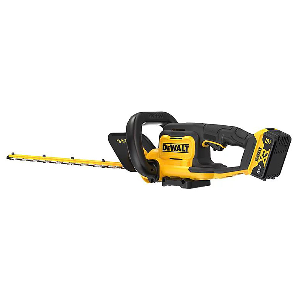 DeWalt DCMHT562P1-GB 18V XR Cordless Hedge Trimmer (with 5Ah Battery & 4A Charger)