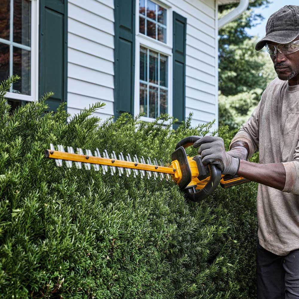 DeWalt DCMHT573X1-GB 54V XR FLEXVOLT Cordless Hedge Trimmer (with 9Ah Battery & Fast Charger)