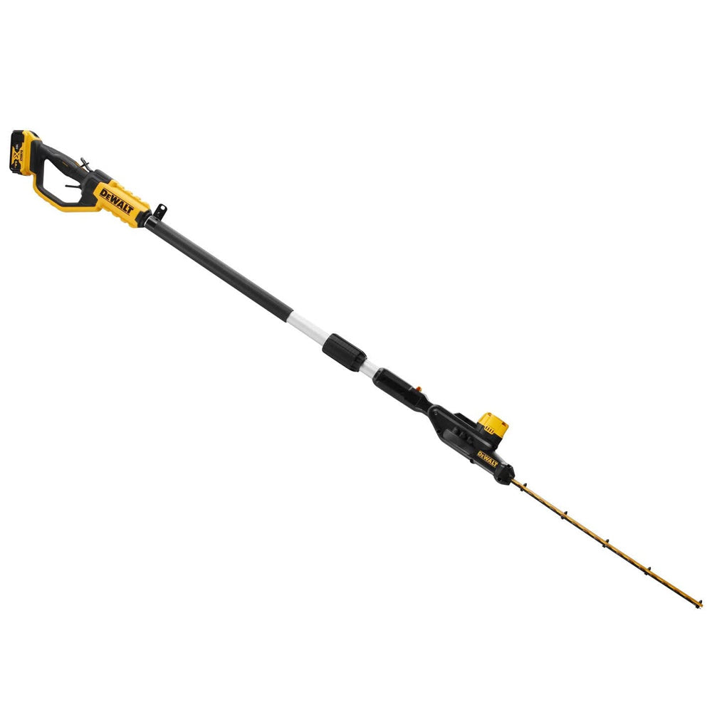 DeWalt DCMPH566P1-GB 18V XR Cordless Pole Hedge Trimmer (with 5Ah Battery & Charger)
