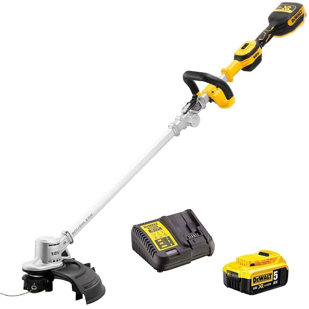 DeWalt DCMST561P1-GB 18V XR Cordless Grass Trimmer (with 5Ah Battery & Charger)