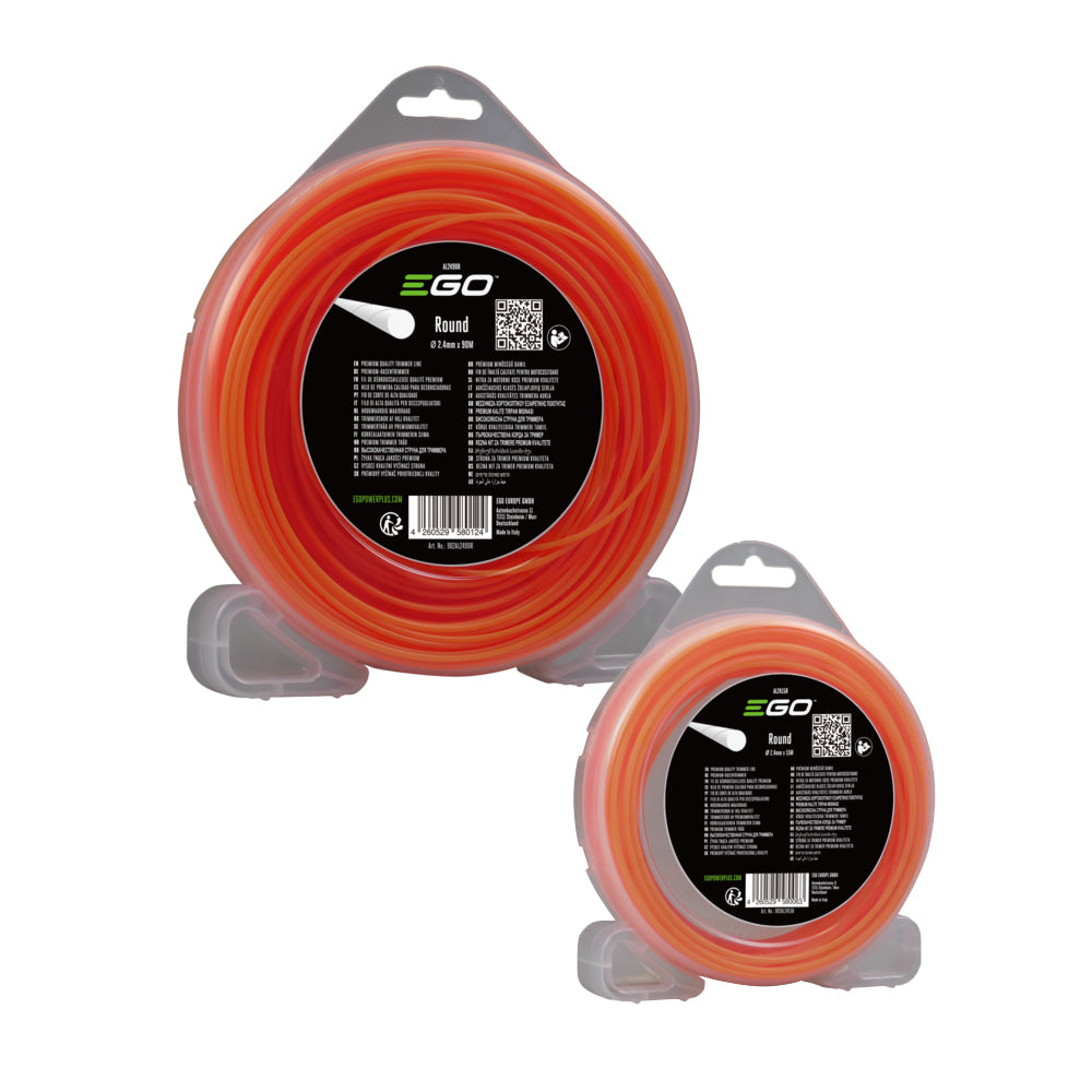 EGO Power+ 2.4mm Round Trimmer Line for 35cm & 38cm Grass Trimmers (Various Sizes)