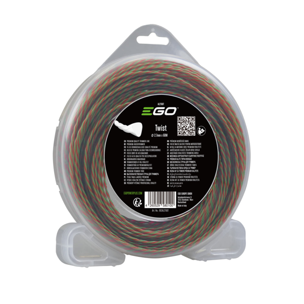 EGO Power+ 2.7mm Twist Trimmer Line (Red/Green) for STX3800 & BCX3800 (Various Sizes)
