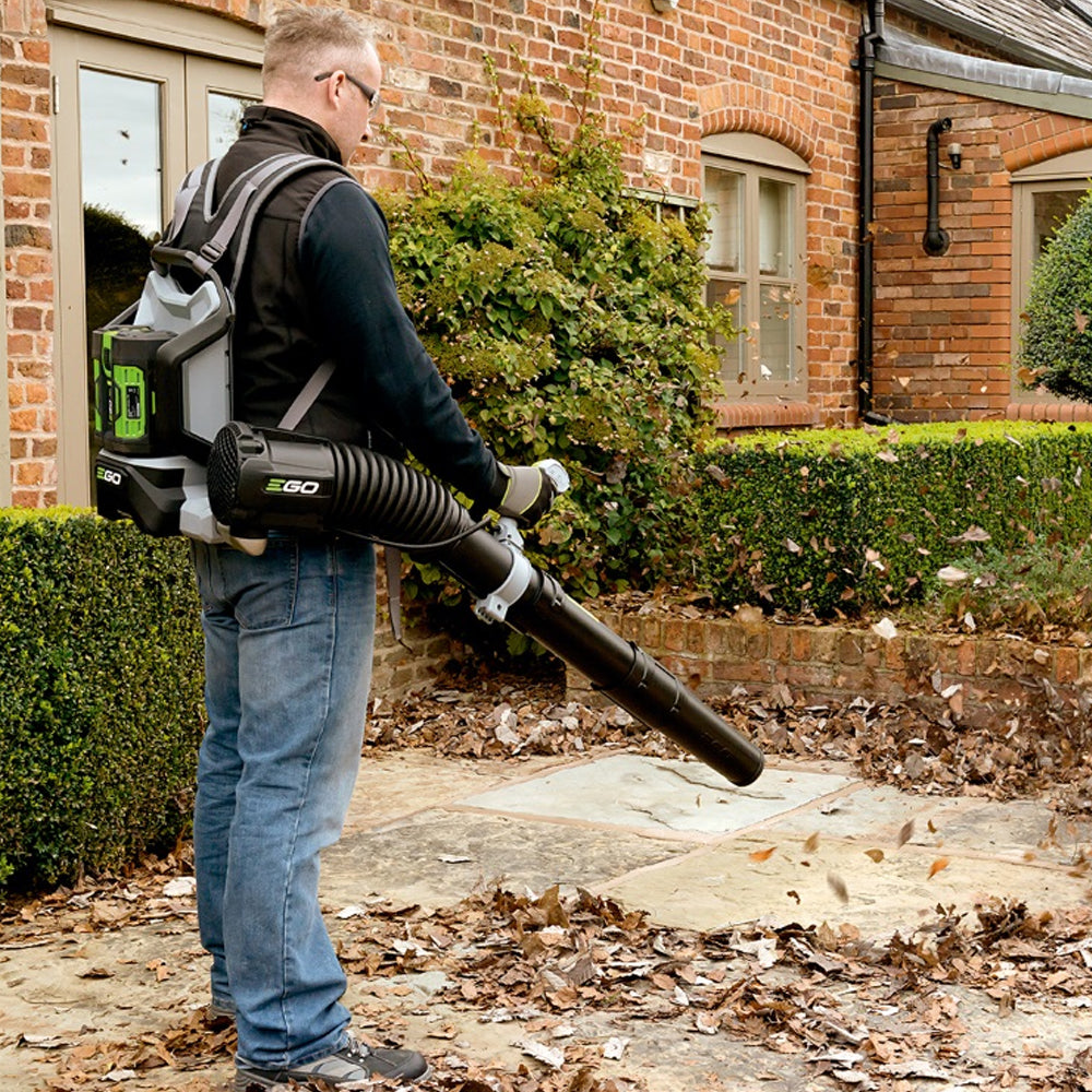 EGO Power+ LB6002E 1020m³/h 56V Cordless Backpack Leaf Blower (with 5Ah Battery & Charger)